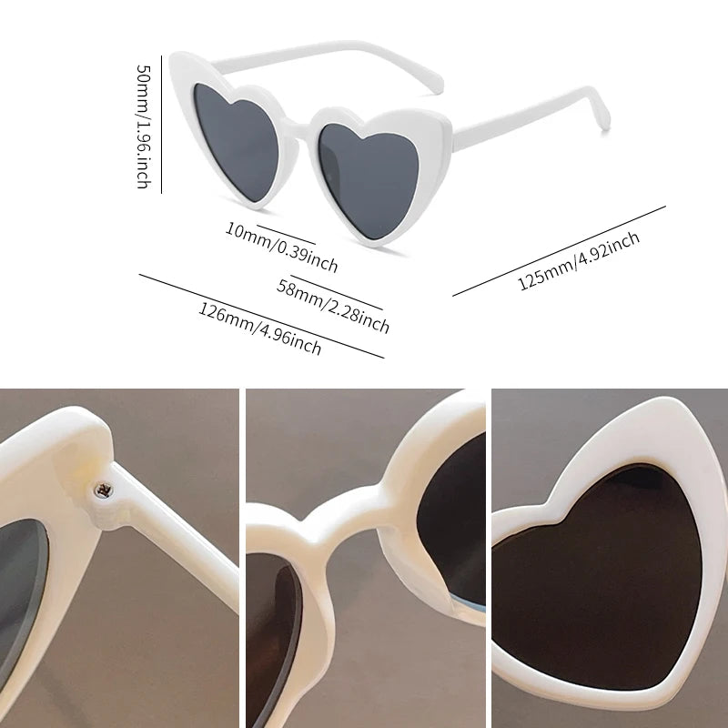 Gafas de Sol Infantiles Corazón Retro - UV400 para Niñas y Niños