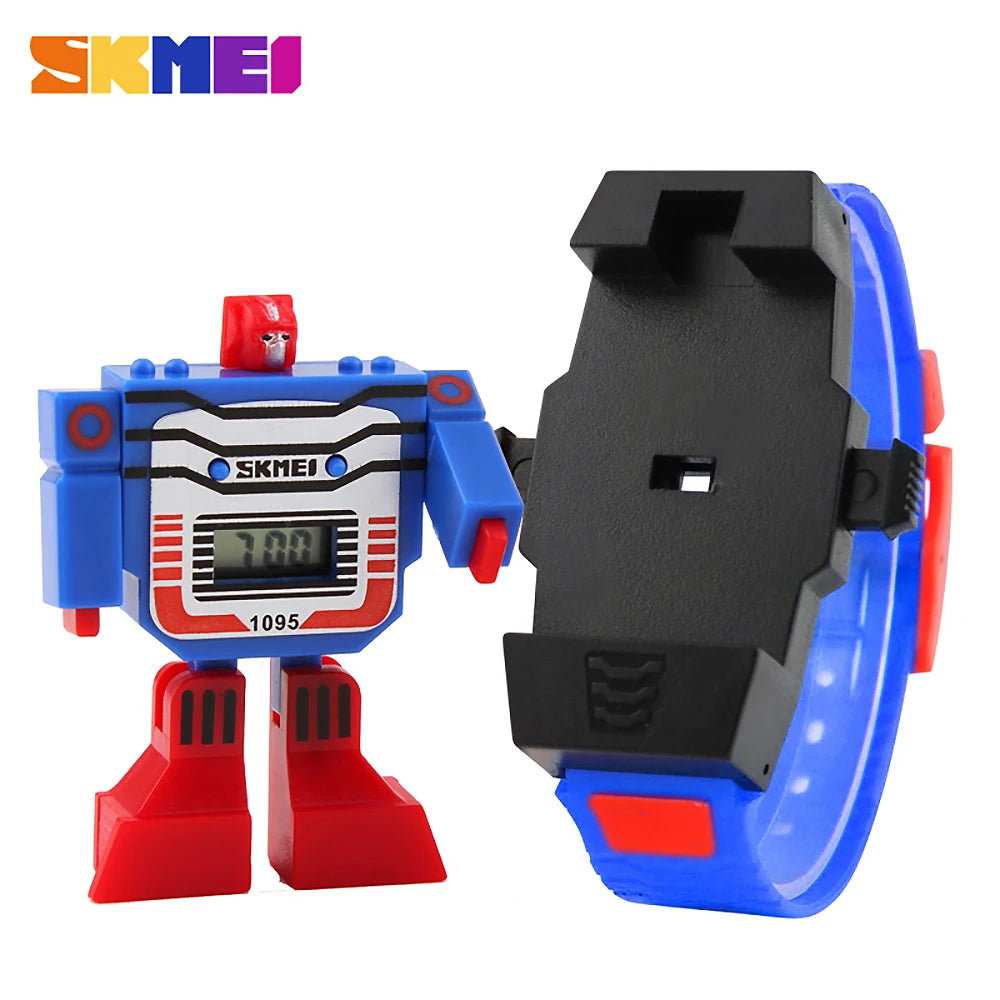 Reloj Transformer Robot - Juguete Retro Digital Infantil