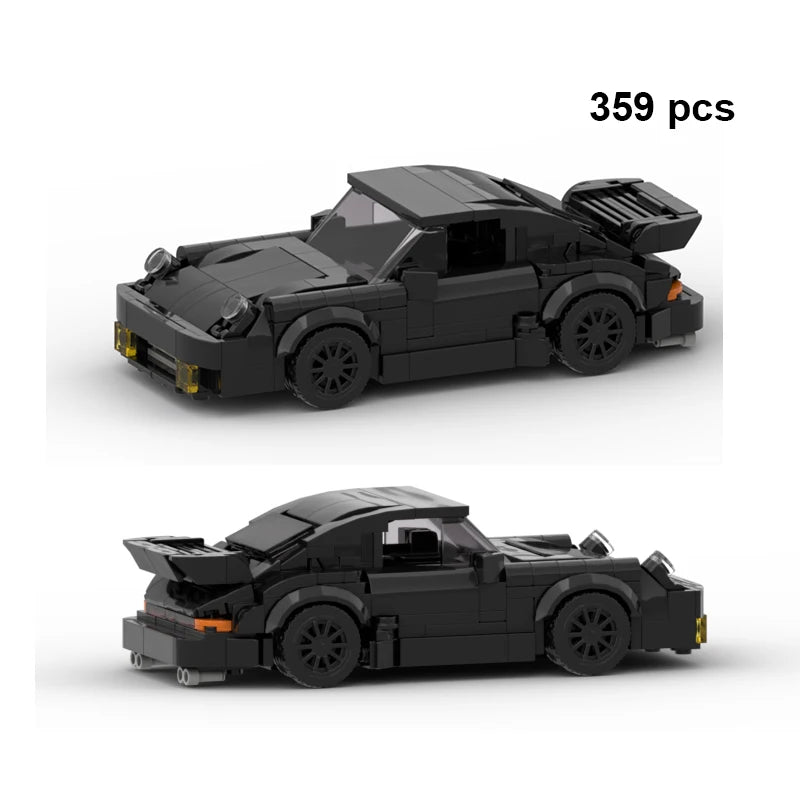 Auto Campeón MOC Rally - Bloques de Construcción Super Car Retro