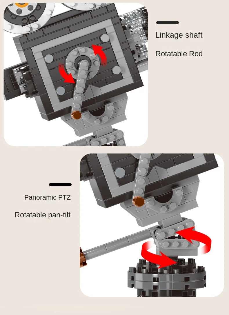 Cámara Retro Mini - Bloques de Construcción 802 Piezas