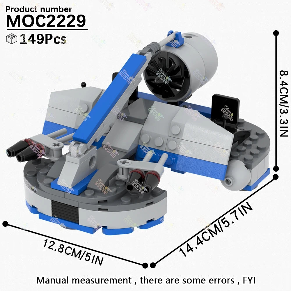 Naves y Robots Star Wars MOC - Bloques de Construccion Retro