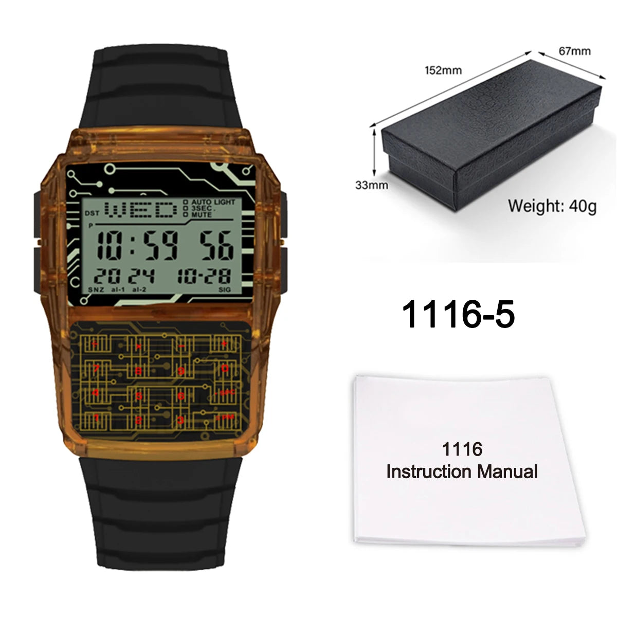 Reloj Calculadora LED Retro - Estilo Deportivo Digital