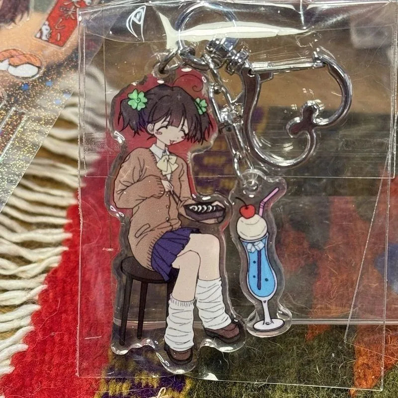 New Y2k Singer Girl Figurine Key Chain Project Anime Peripherals Cute Cartoon Originality Delicate Schoolbag Pendant Cute Gift