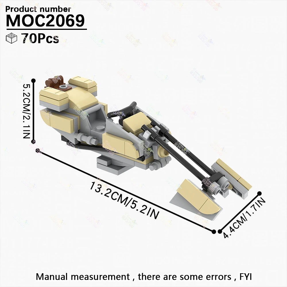 Naves y Robots Star Wars MOC - Bloques de Construccion Retro