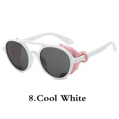 Gafas de Sol Steampunk con Protección Lateral Cuero - UV400 Retro