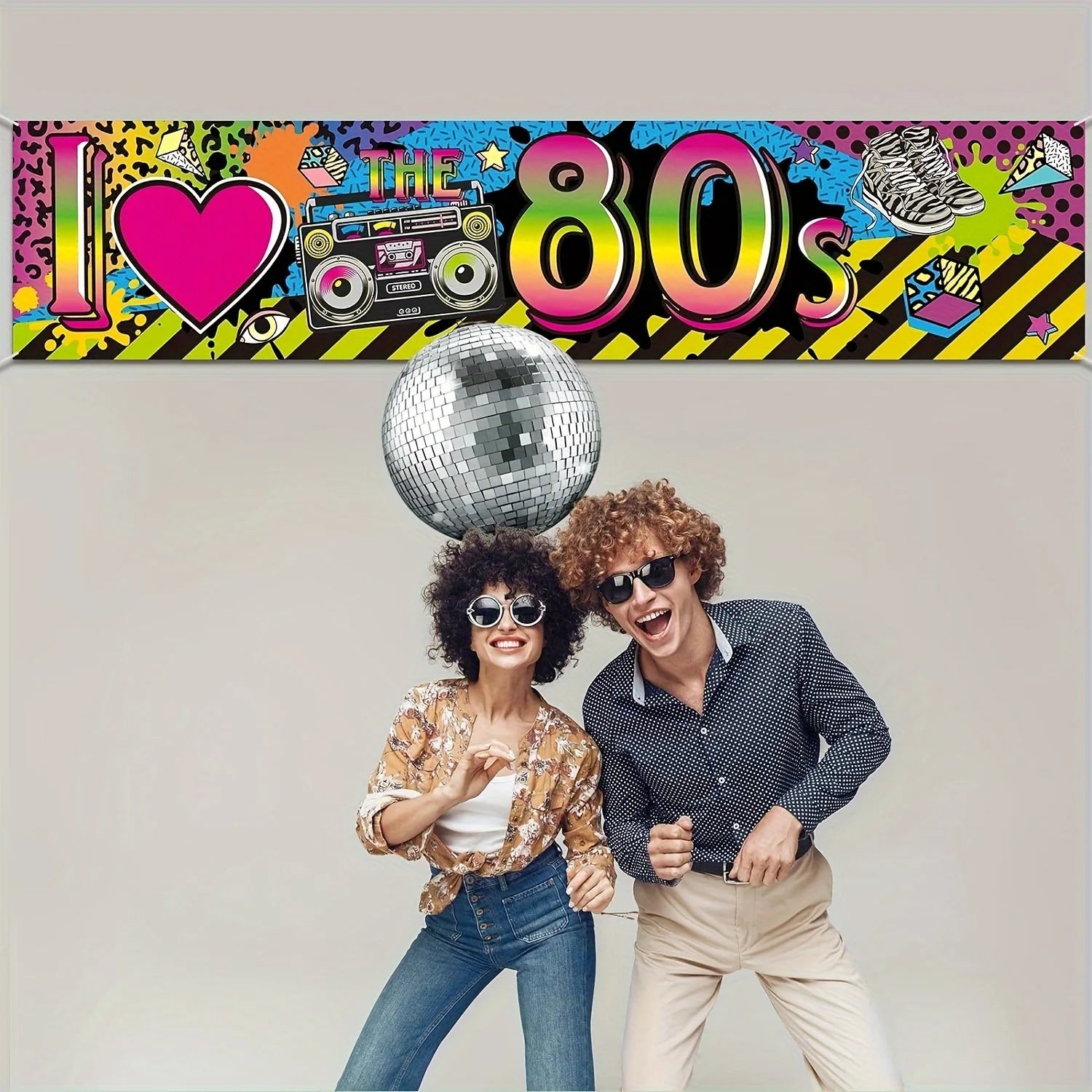 80s Party Decorations I Love 80s Banner 1980s Hip Hop Sign Backdrop Photo Booth Birthday Party Supplies 1980s Party Decors