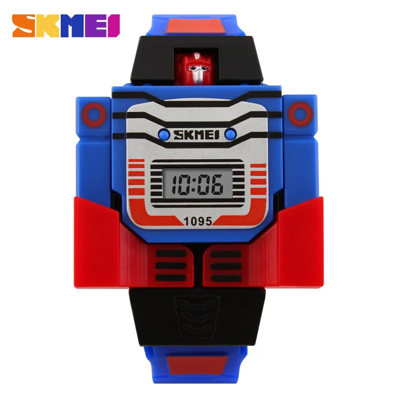 Reloj Transformer Robot - Juguete Retro Digital Infantil