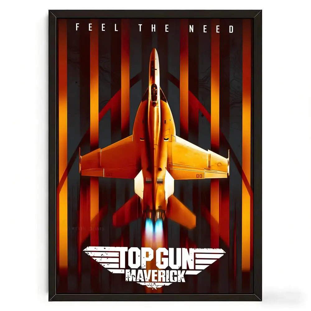 Poster Top Gun Pelicula Retro - Arte Decorativo para Pared
