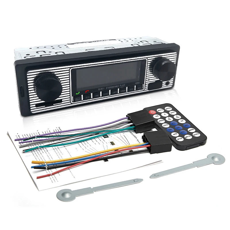SINOVCLE 1 Din Car Radio Stereo Digital  Bluetooth FM Audio Music USB / SD With In Dash AUX Input 12V MP3 Multimedia Player