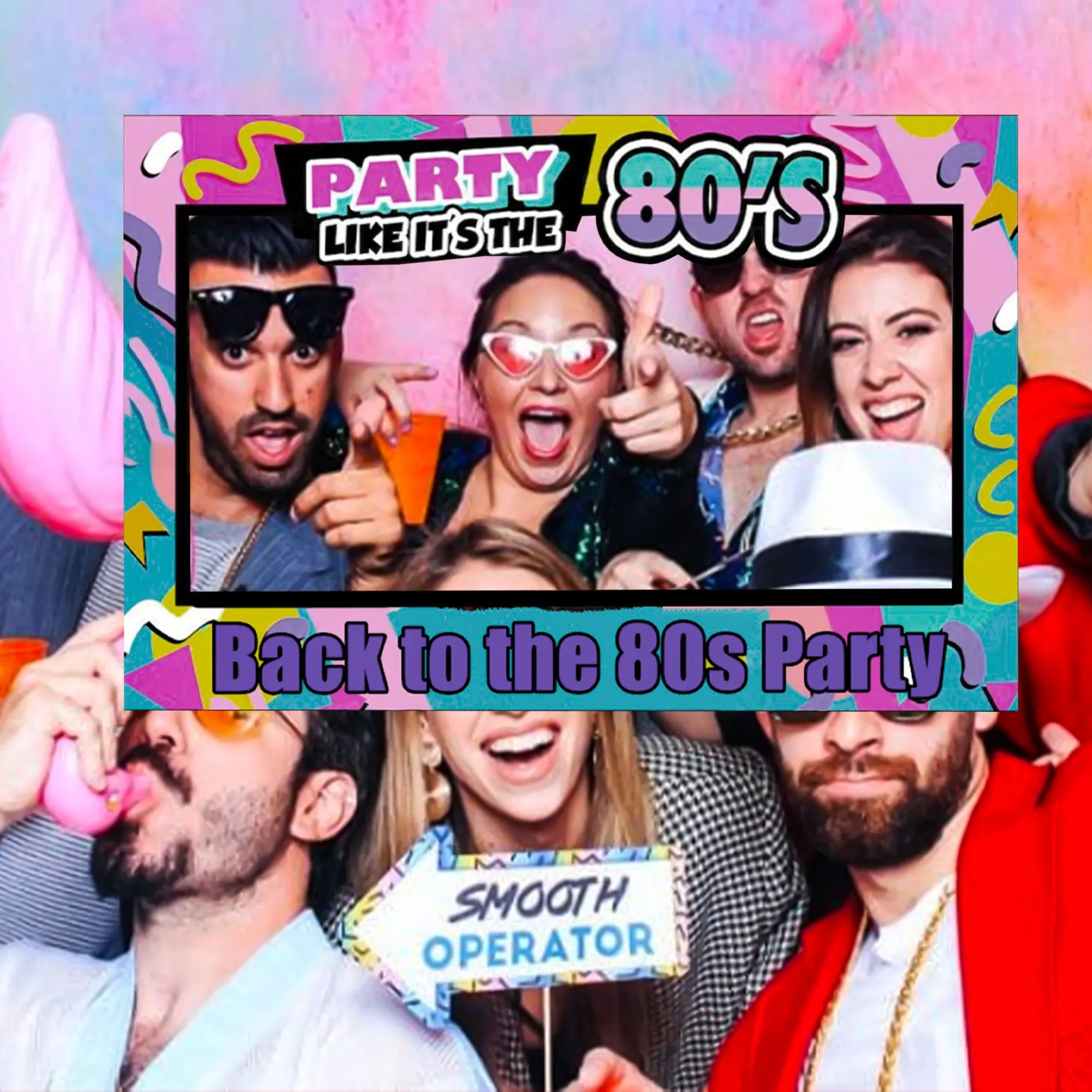 LaVenty Back to 80s90s00s Photo Booth Frame 80s Photo Booth Props Back to 80s Decorations 80s Party 1980s Party Photo Booth