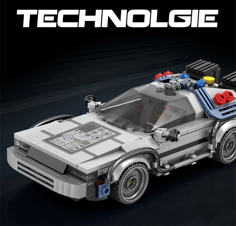 Auto de Carreras Clásico 1:24 Volver al Futuro - Bloques MOC