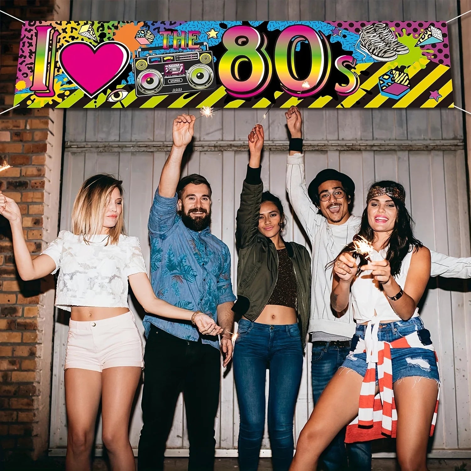 80s Party Decorations I Love 80s Banner 1980s Hip Hop Sign Backdrop Photo Booth Birthday Party Supplies 1980s Party Decors