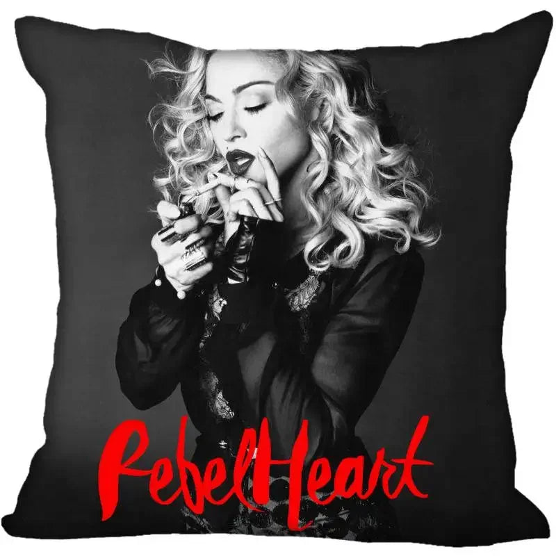 Funda de Almohada Decorativa Madonna - Pop Star Retro 80s