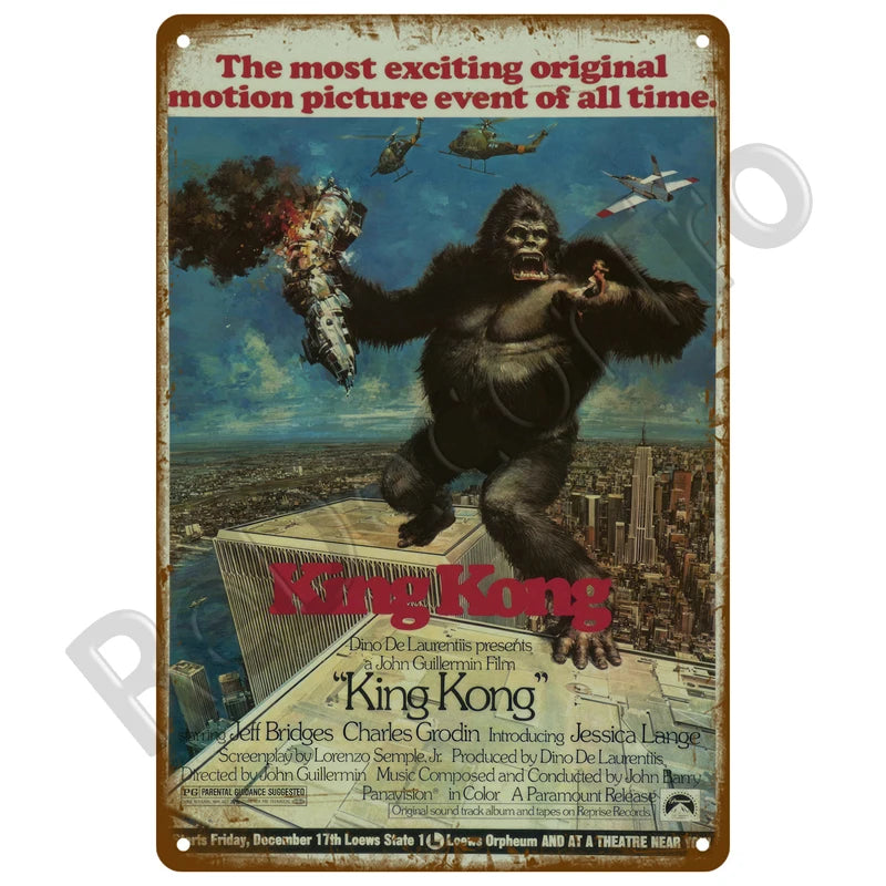 Letrero Metálico Vintage - Póster Retro de Películas Clásicas