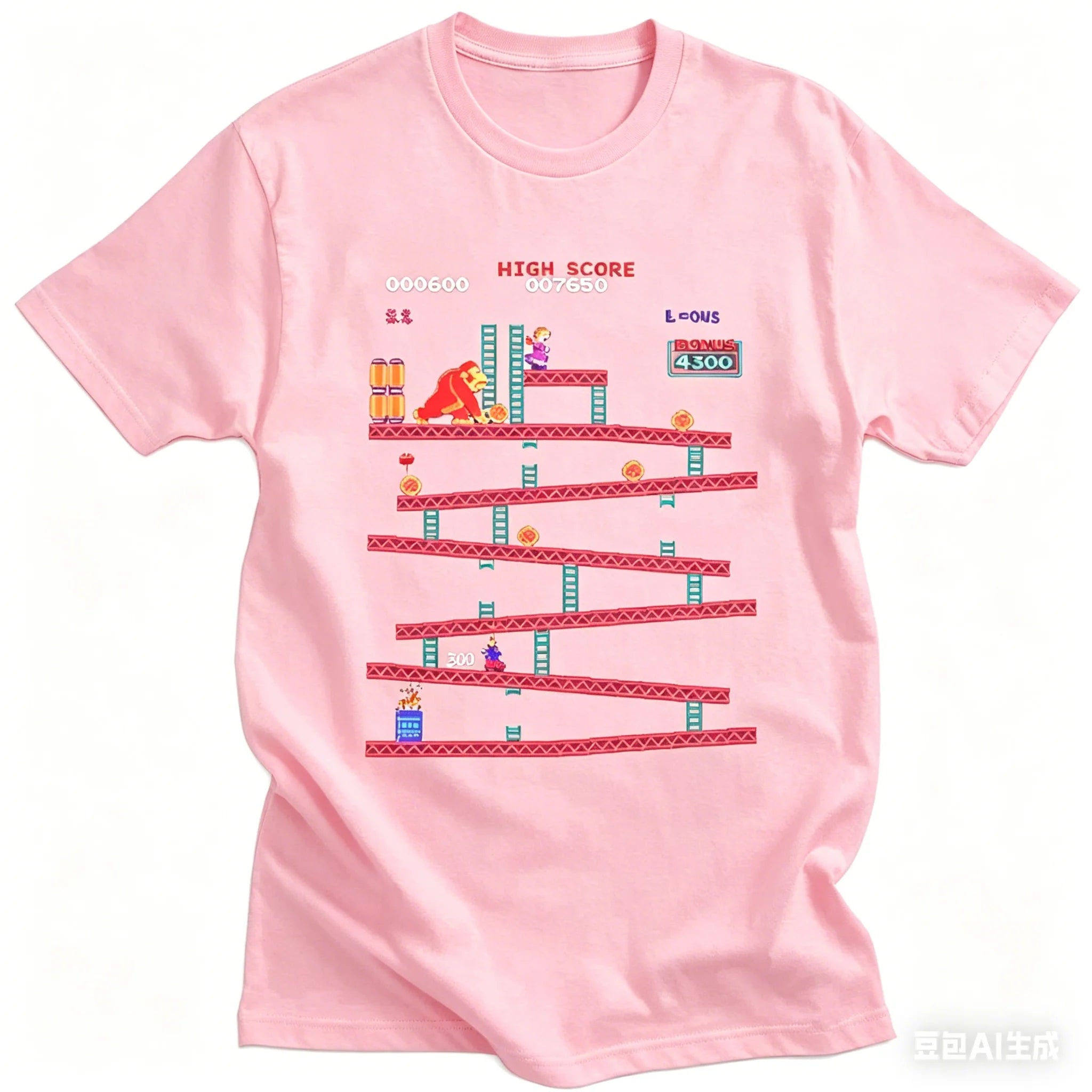 Camiseta Retro Donkey Kong - Arcade Clásico 80s