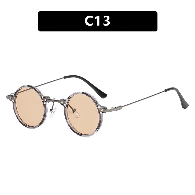 Gafas de Sol Steampunk Vintage Redondas - Punk Retro Lujo