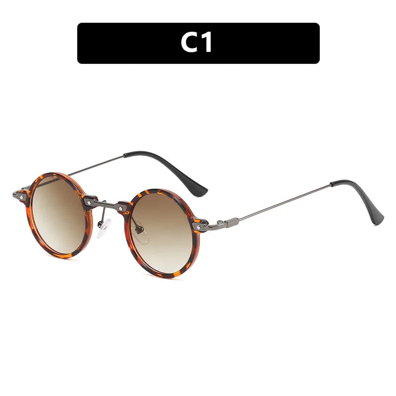 Gafas de Sol Steampunk Vintage Redondas - Punk Retro Lujo