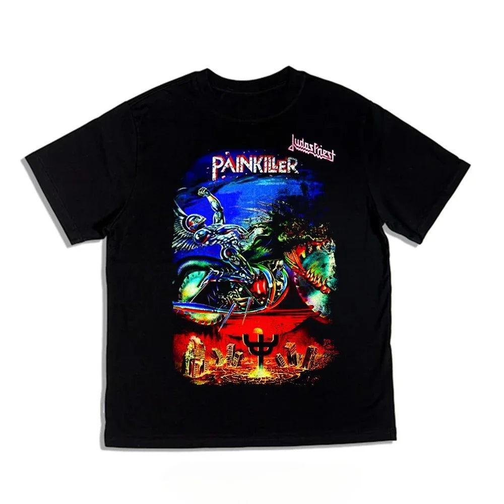 Camiseta Pantera Póster - Heavy Metal Band Oversize Algodón