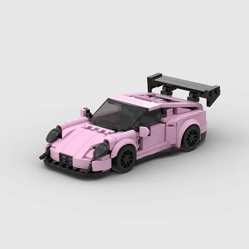 Auto Campeón MOC Rally - Bloques de Construcción Super Car Retro