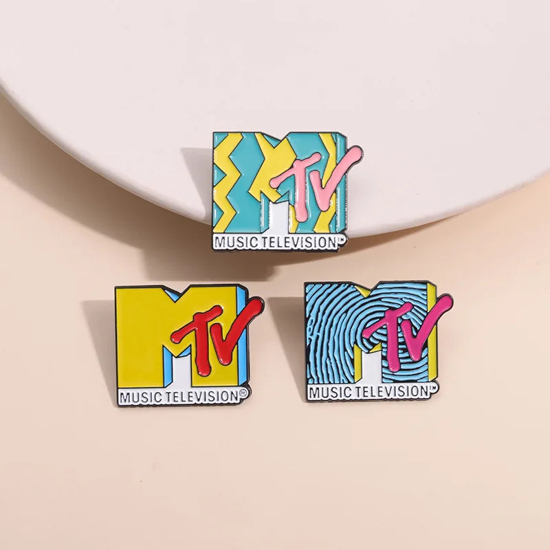 Pin Esmaltado MTV Retro Hip Hop - Broche Vintage Coleccionable