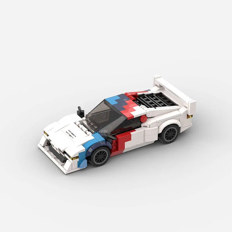 Auto Campeón MOC Rally - Bloques de Construcción Super Car Retro