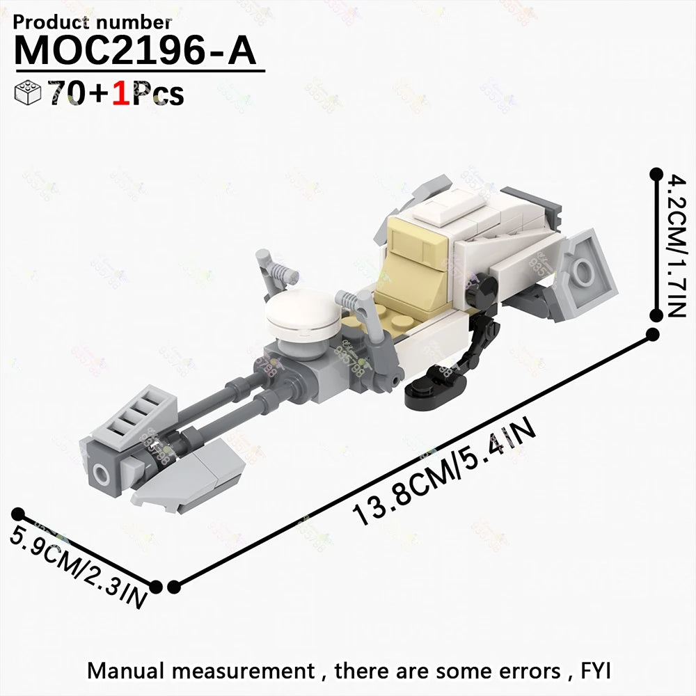 Naves y Robots Star Wars MOC - Bloques de Construccion Retro