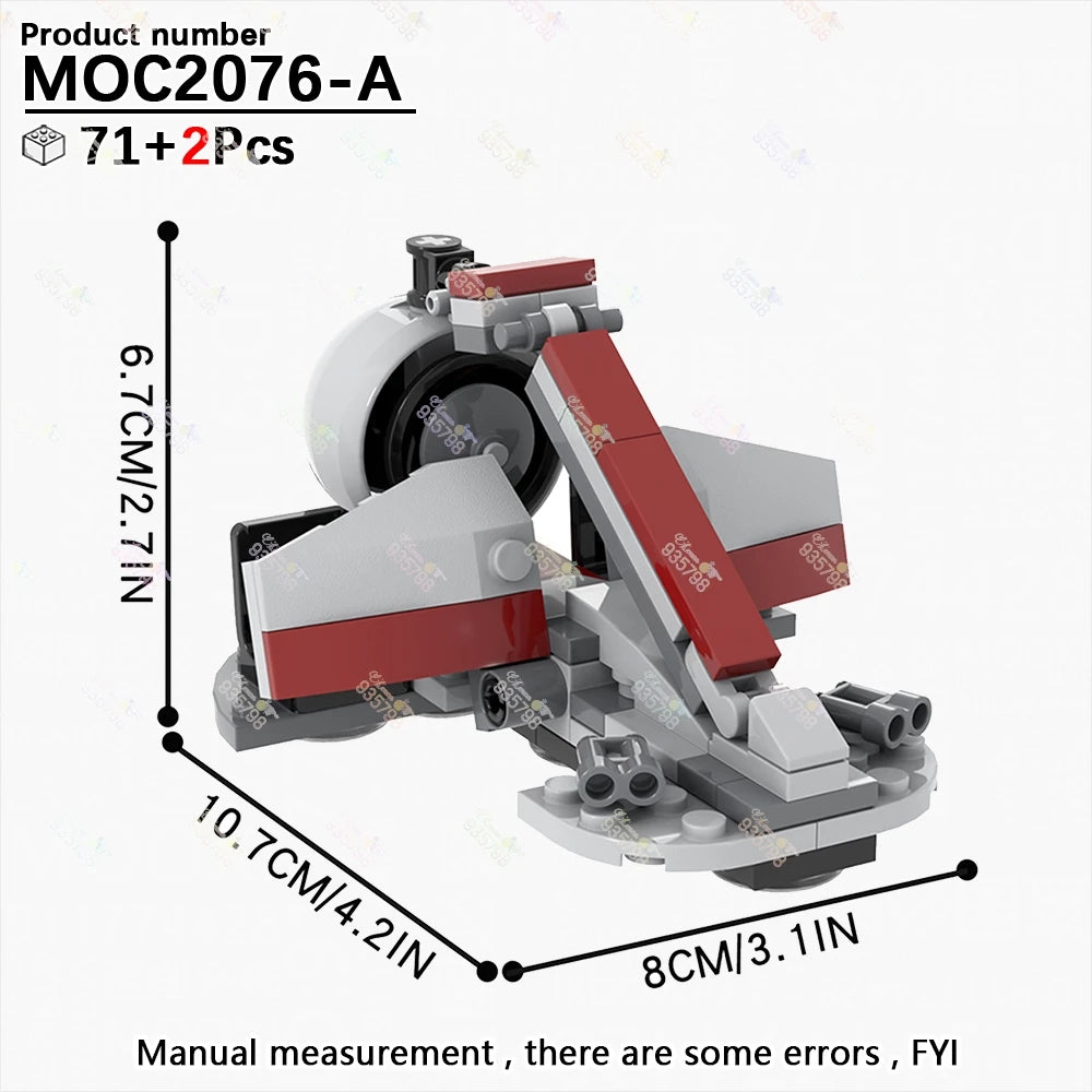 Naves y Robots Star Wars MOC - Bloques de Construccion Retro