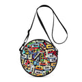 Bolso Redondo Retro Cassette - Bandolera Cruzada Vintage 2D