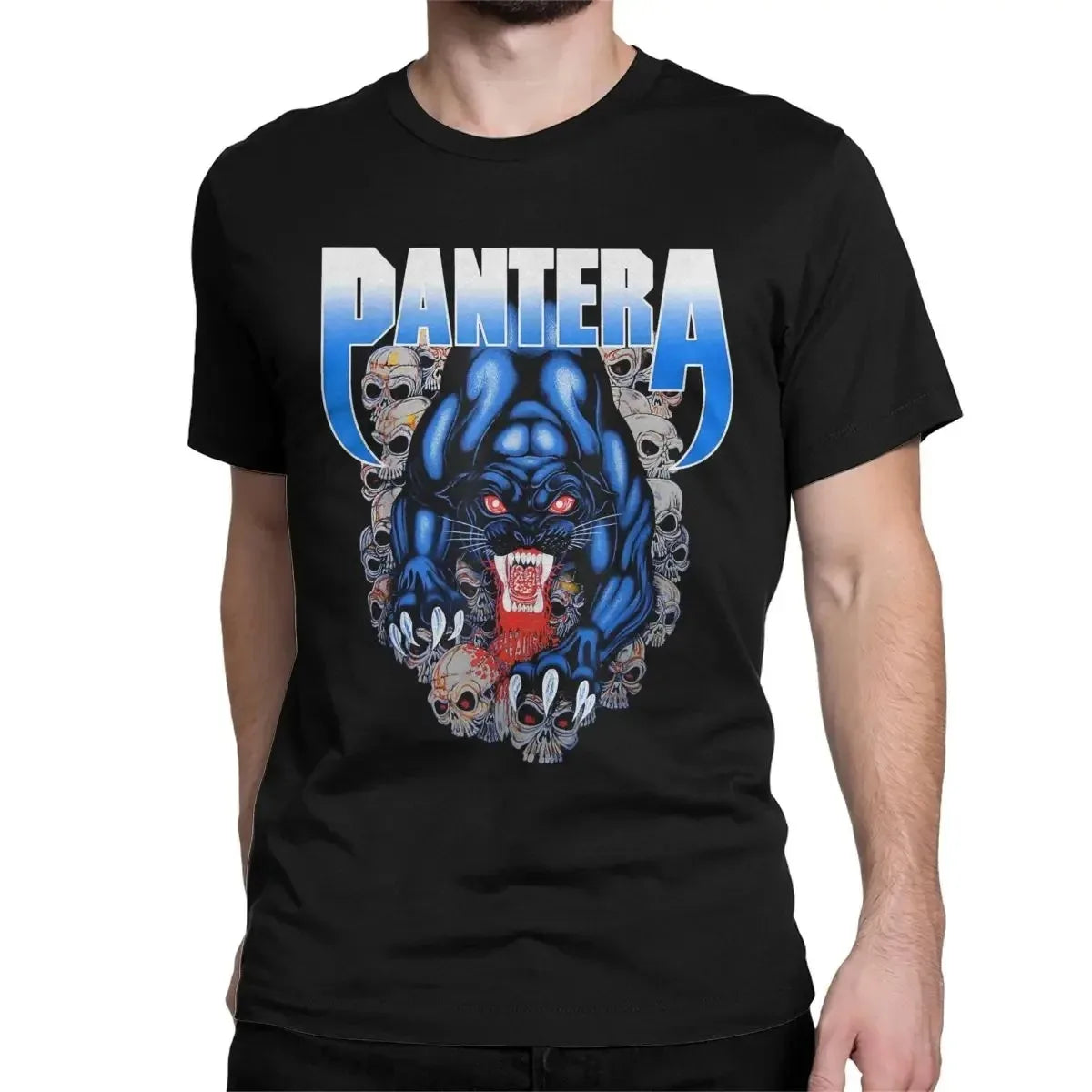 Camiseta Pantera Póster - Heavy Metal Band Oversize Algodón