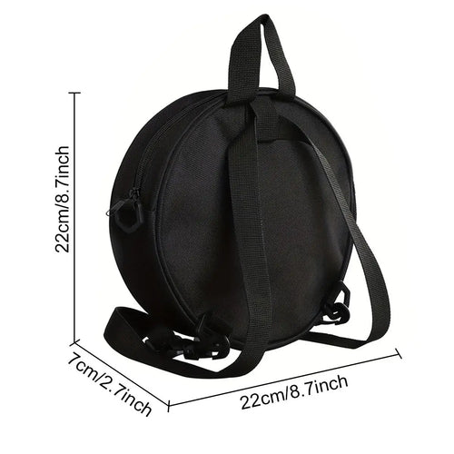 Bolso Redondo Retro Cassette - Bandolera Cruzada Vintage 2D