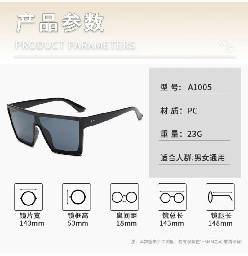 Gafas de Sol Cuadradas Vintage - Espejo Clásico UV400 Mujer