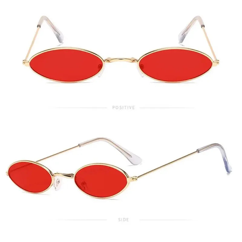 Gafas de Sol Ovaladas Retro - Marco Pequeño Metal Vintage