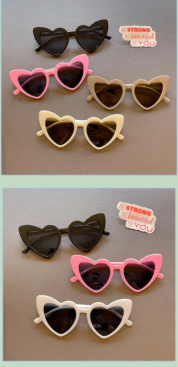 Gafas de Sol Infantiles Corazón Retro - UV400 para Niñas y Niños