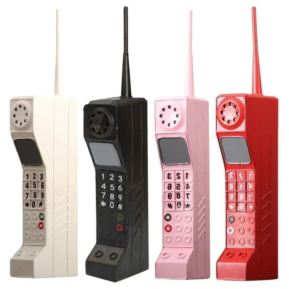 Retro Mobile Brick Phone Model 80'S 90'S Old Classic Design Telephone Model Old-Fashioned Metal Vintage