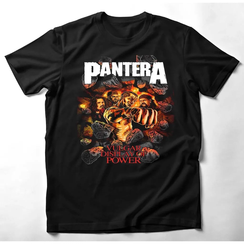 Camiseta Pantera Póster - Heavy Metal Band Oversize Algodón