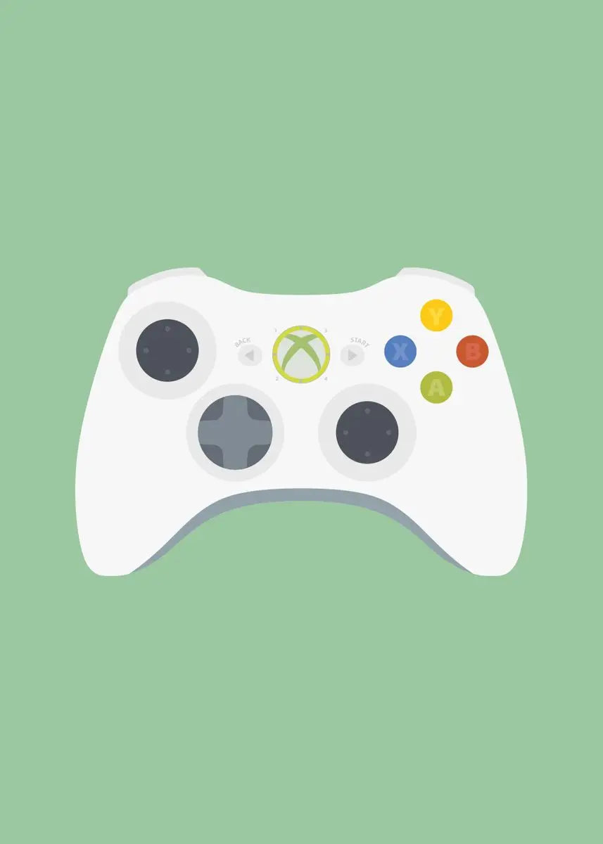 Póster Controles de Videojuegos Retro - Cuadro Decorativo Gamer