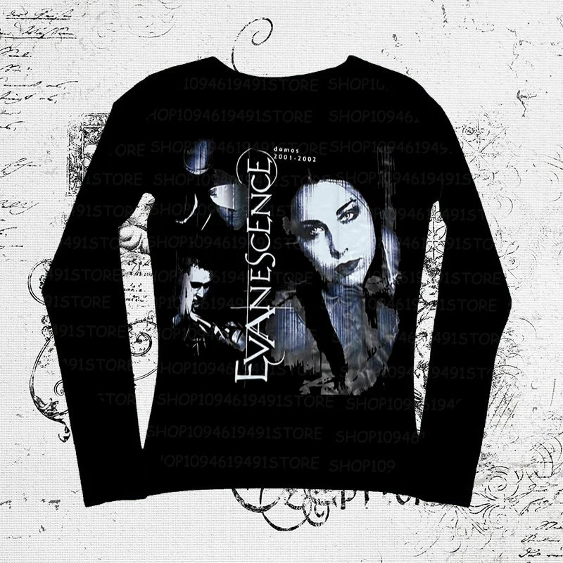 Y2k T-shir T Shirt for Women Clothing Female 90s Clothes Vintage Women's T-shirts Spring Woman Graphic Tees Y2k Top ropa mujer