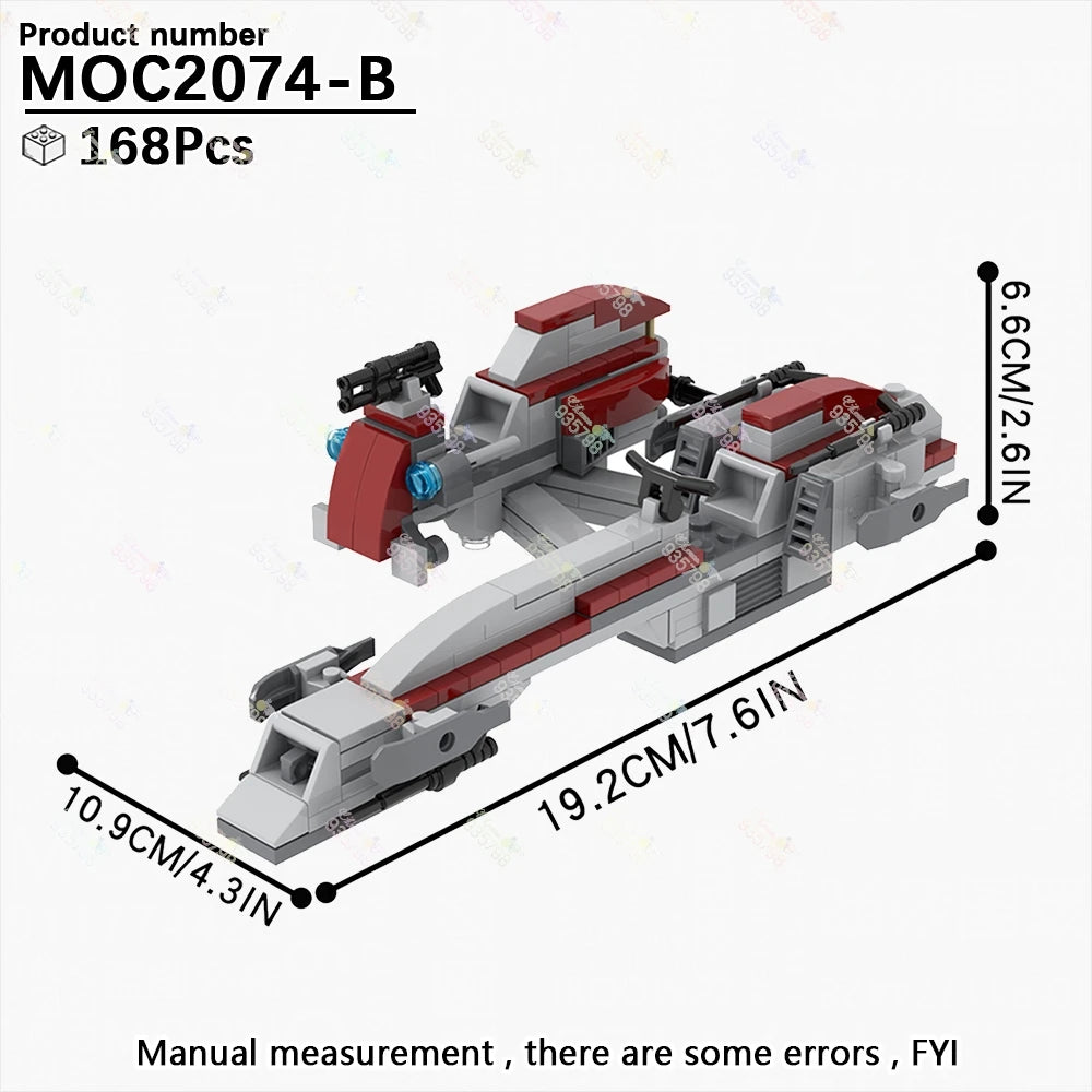 Naves y Robots Star Wars MOC - Bloques de Construccion Retro