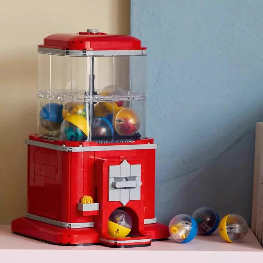 Bloques de Construcción Máquina Expendedora Retro - Tipo LEGO Arcade