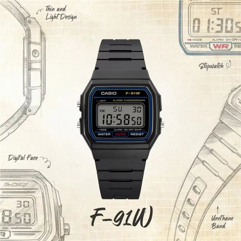 Reloj Casio F-91W Retro - Clásico Digital LCD