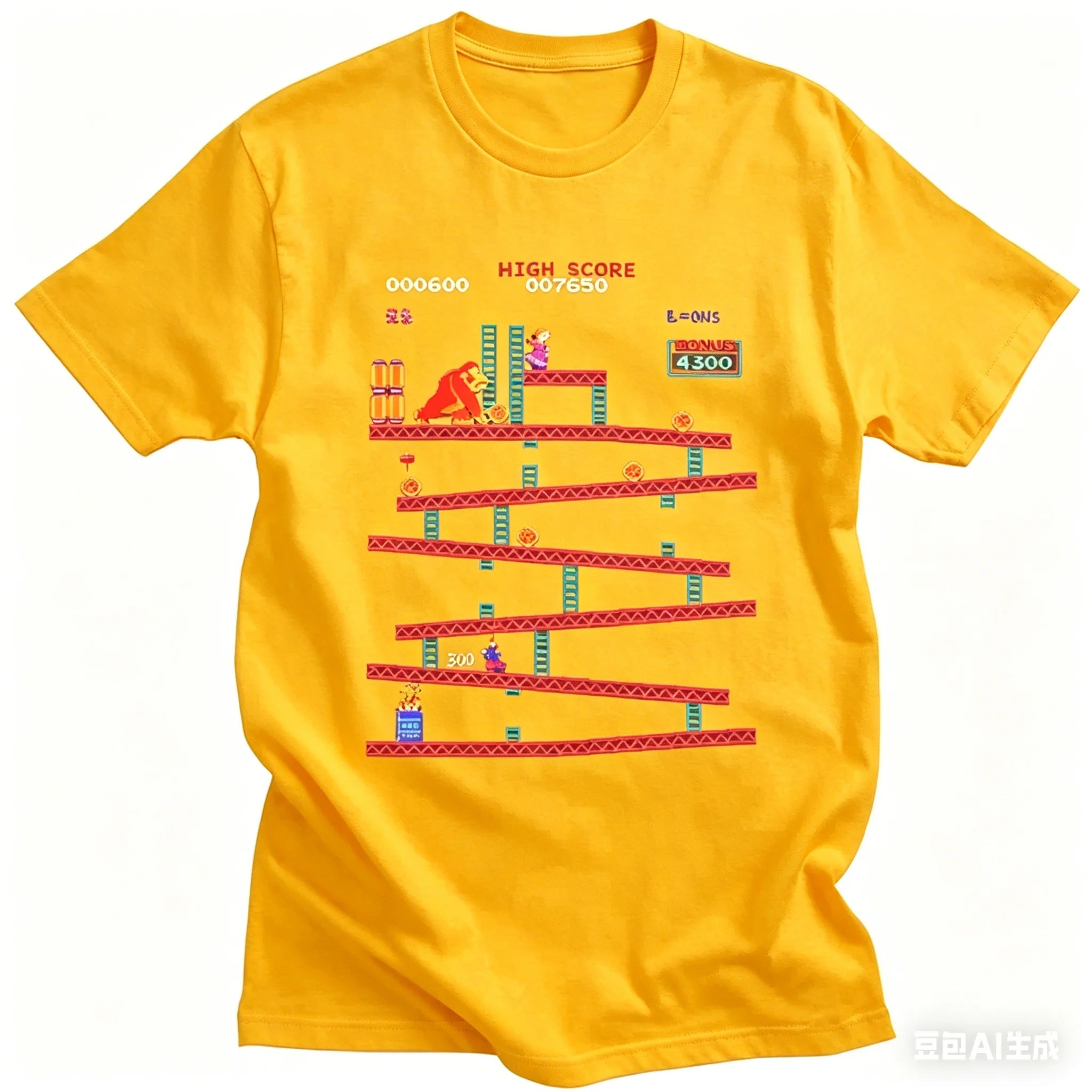 Camiseta Retro Donkey Kong - Arcade Clásico 80s