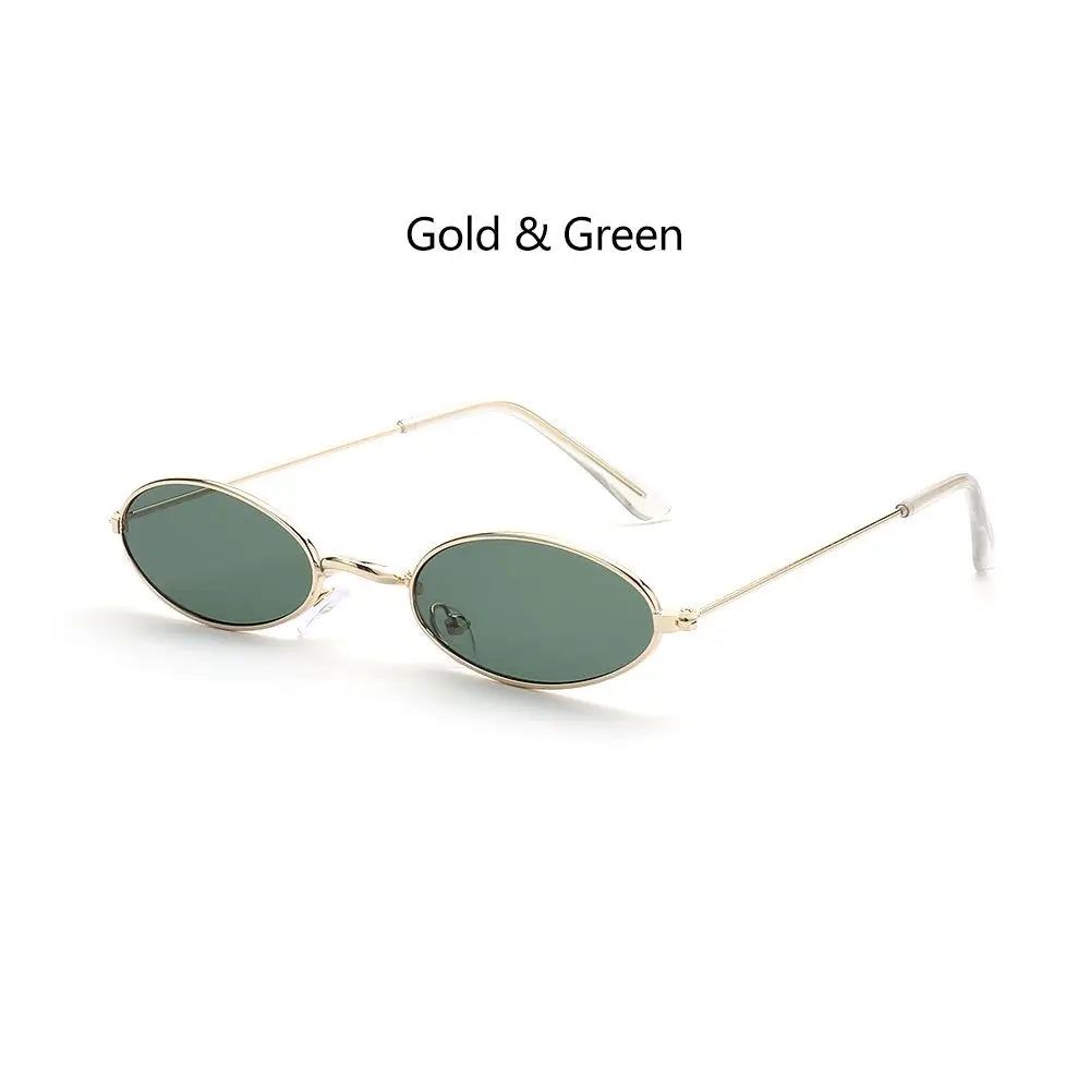Gafas de Sol Ovaladas Retro - Marco Pequeño Metal Vintage