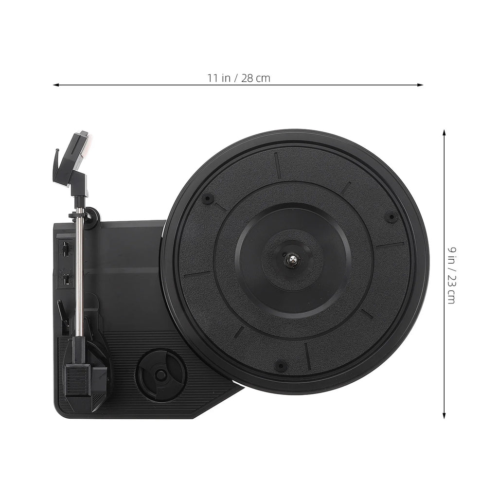 Tocadiscos Retro con Parlantes - Gramófono Vintage Decorativo