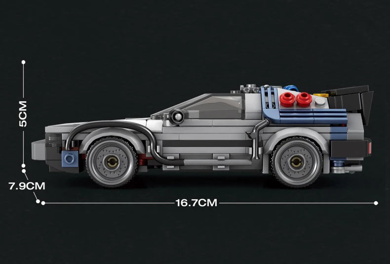 Auto de Carreras Clásico 1:24 Volver al Futuro - Bloques MOC
