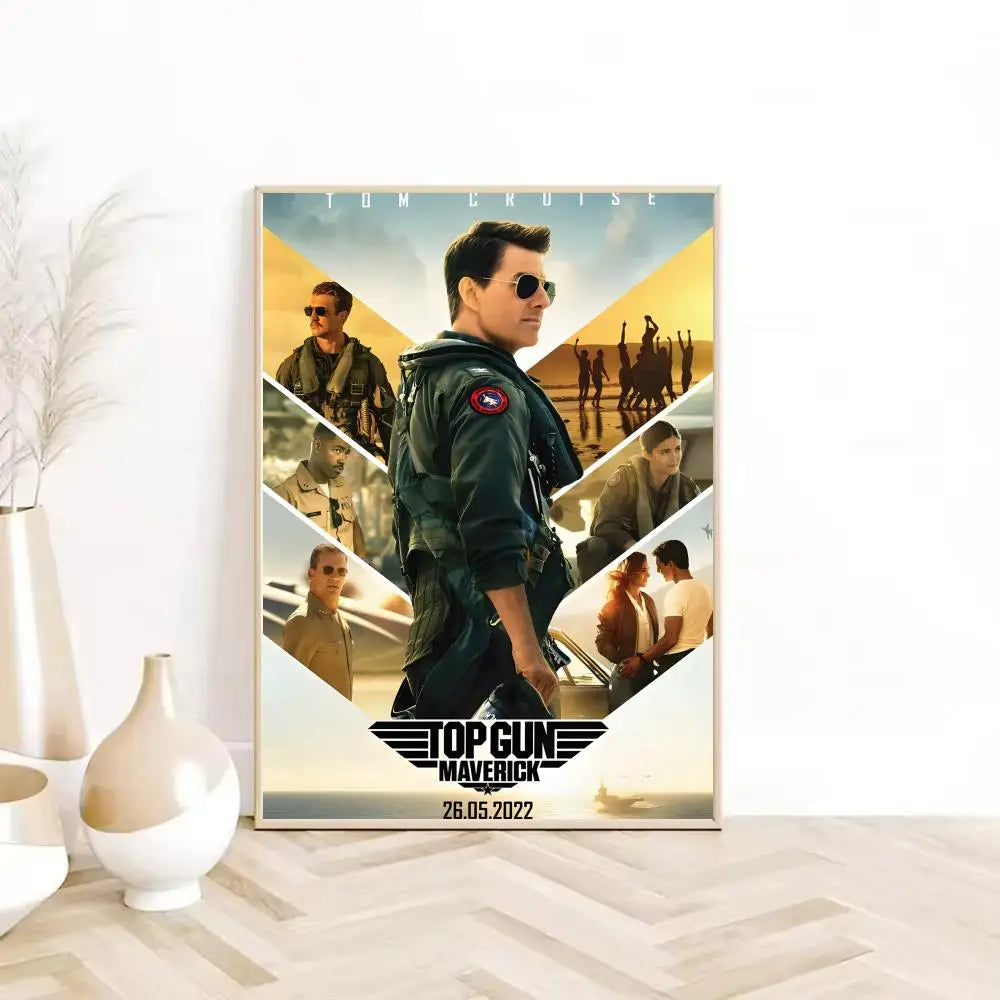 Cuadro Canvas Top Gun - Poster Pelicula Clasica Retro HD