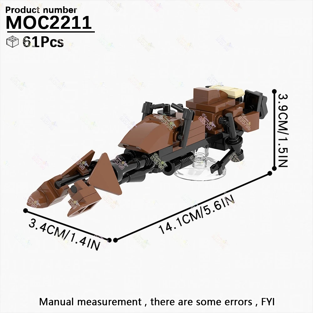 Naves y Robots Star Wars MOC - Bloques de Construccion Retro