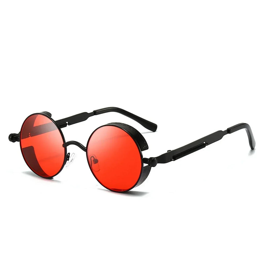 Gafas de Sol Retro Punk Redondas - Protección UV400 Estilo Vintage