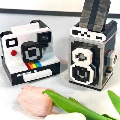 Cámara Retro DSLR - Bloques de Construcción Vintage