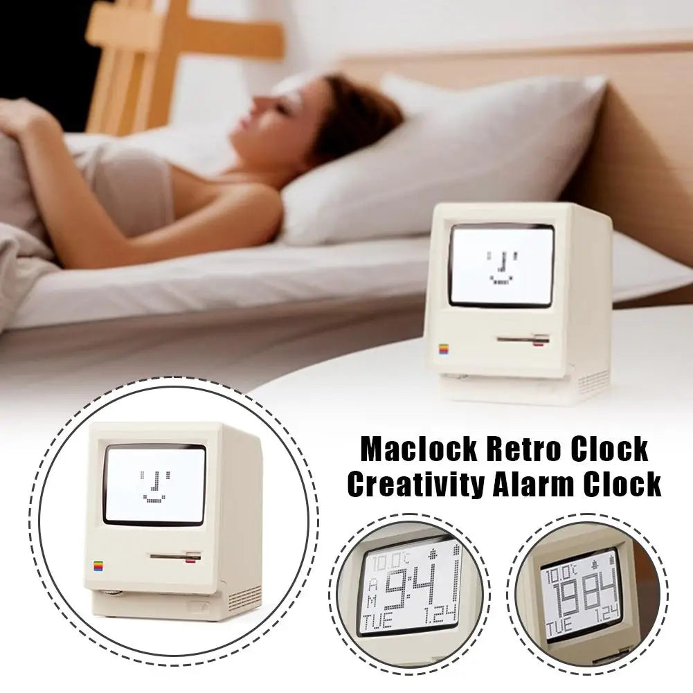 Reloj Retro Maclock - Alarma Digital Estilo Vintage