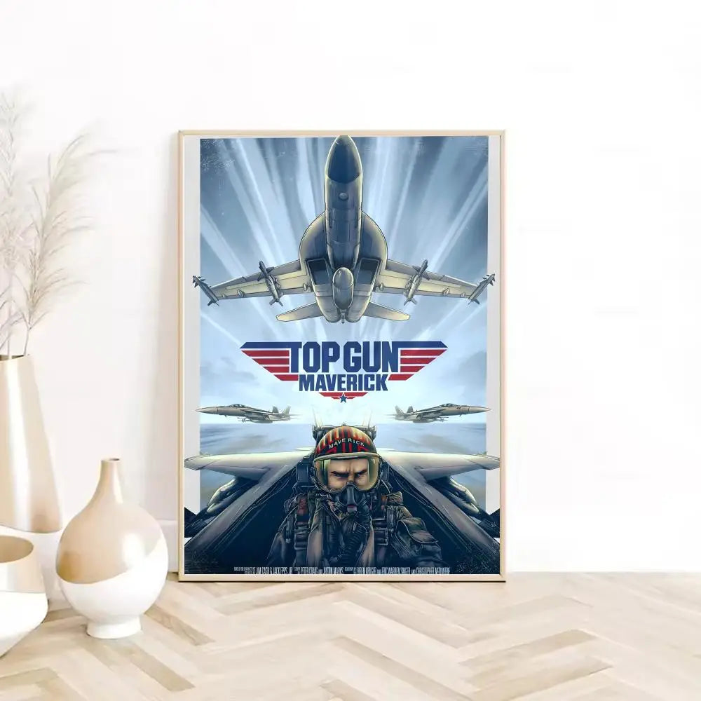 Cuadro Canvas Top Gun - Poster Pelicula Clasica Retro HD